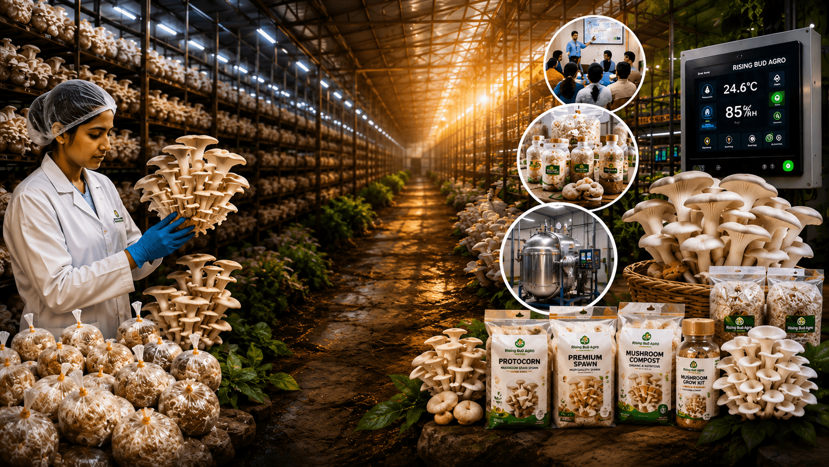 Rising Bud Agro Mushroom Farming